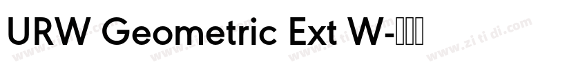 URW Geometric Ext W字体转换